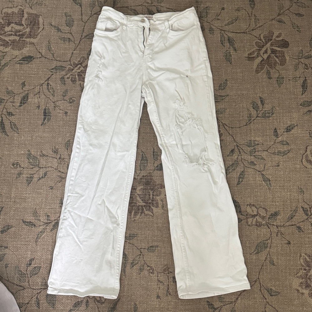 Vibrant White Denim Jeans